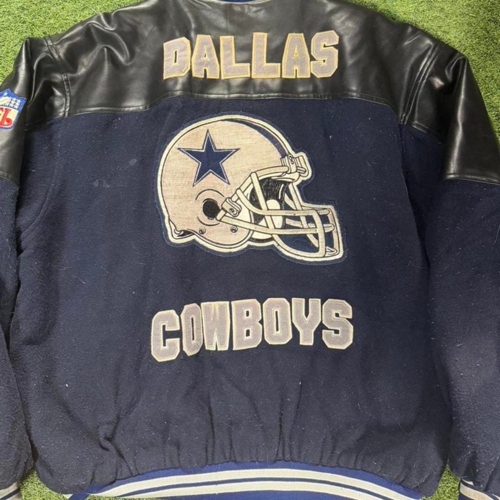 Dallas Cowboys navy‎ varsity jacket #NFL #varsityjacket #cowboys